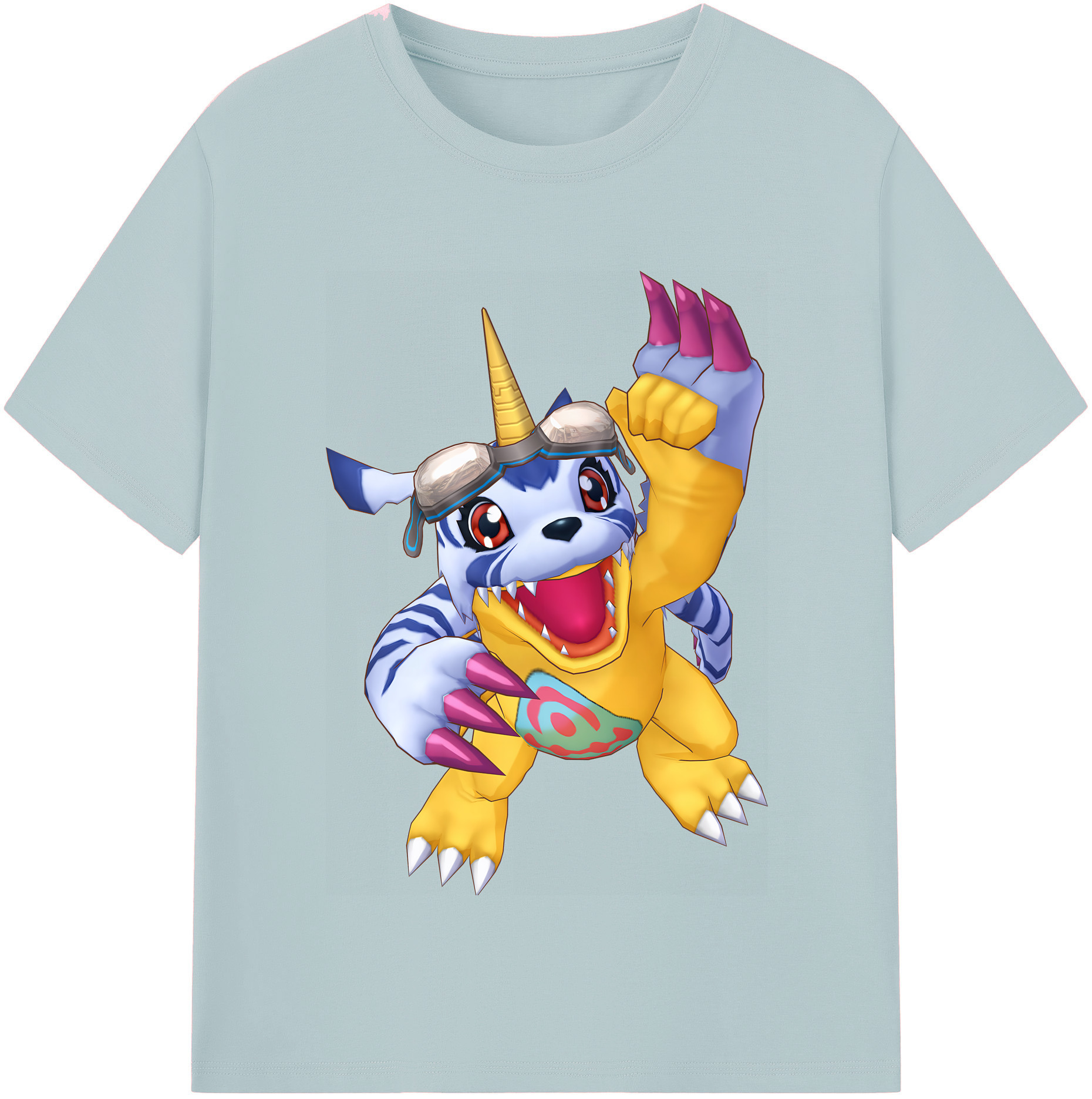 （画像用） Digimon デジタルモンスター/デジモン 綿100％半袖Tシャツ（フロントプリント）